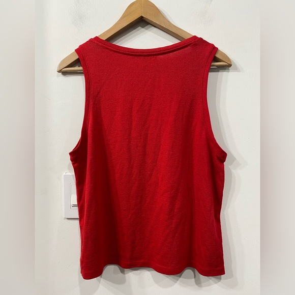 Wilfred Free Aritzia Red Tank Top Oversized size S - Picture 4 of 8